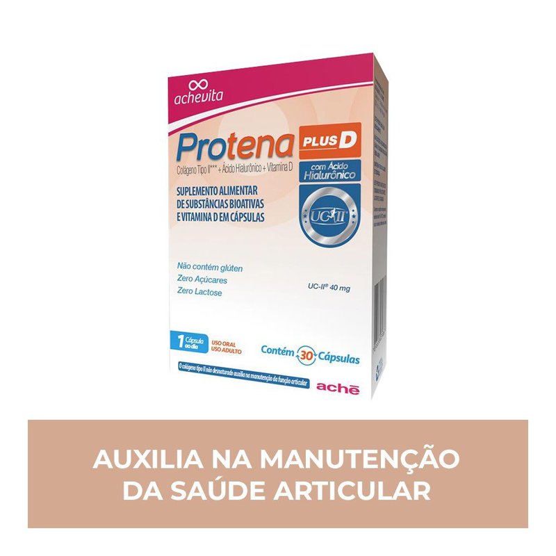Suplemento Alimentar Protena Plus D 30 Cápsulas