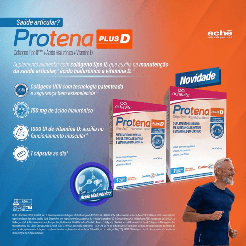 Suplemento Alimentar Protena Plus D 30 Cápsulas