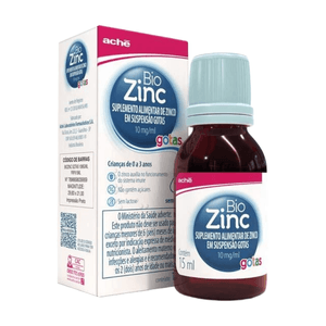 Suplemento Alimentar Bio Zinc Infantil 10mg/ml Solução Oral Gotas Sem Sabor 15ml