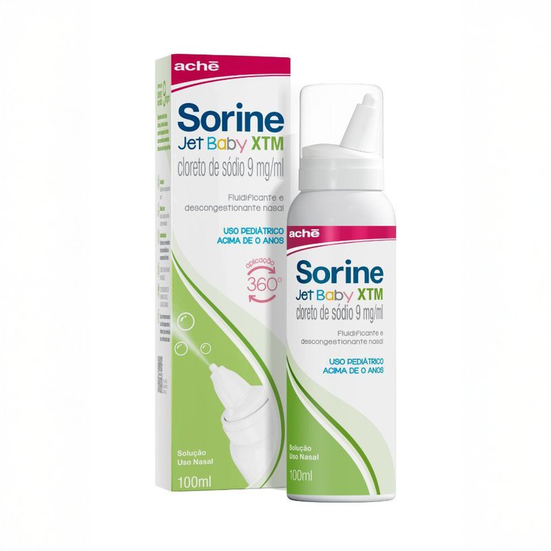 Sorine Jet Baby XTM 9mg/ml Solução Nasal 100ml | Drogal