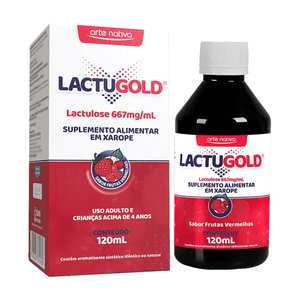 Suplemento Alimentar Lactugold Xarope Sabor Frutas Vermelhas 120ml