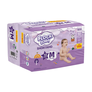 Fralda Calça Descartável Flock Baby Comfort Hiper M 72 Unidades