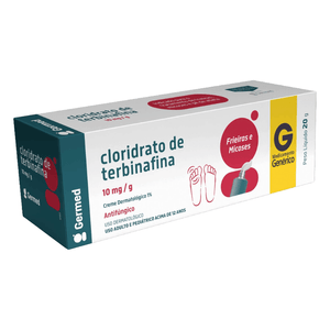 Cloridrato de Terbinafina 10mg/g Germed Creme Dermatológico 1% 20g