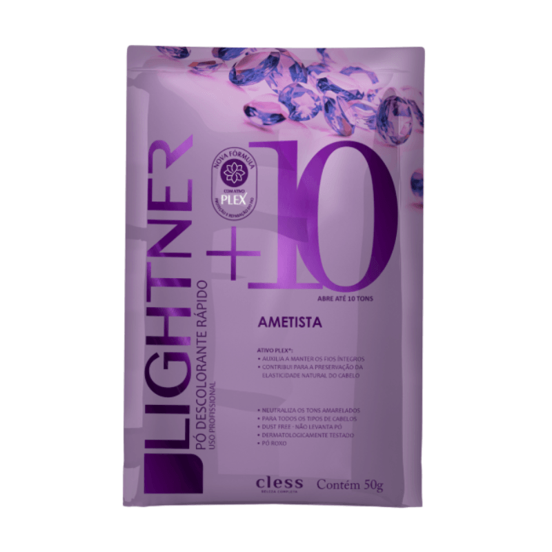 Lightner: Pó Descolorante Rápido Ametista 50g | Drogal