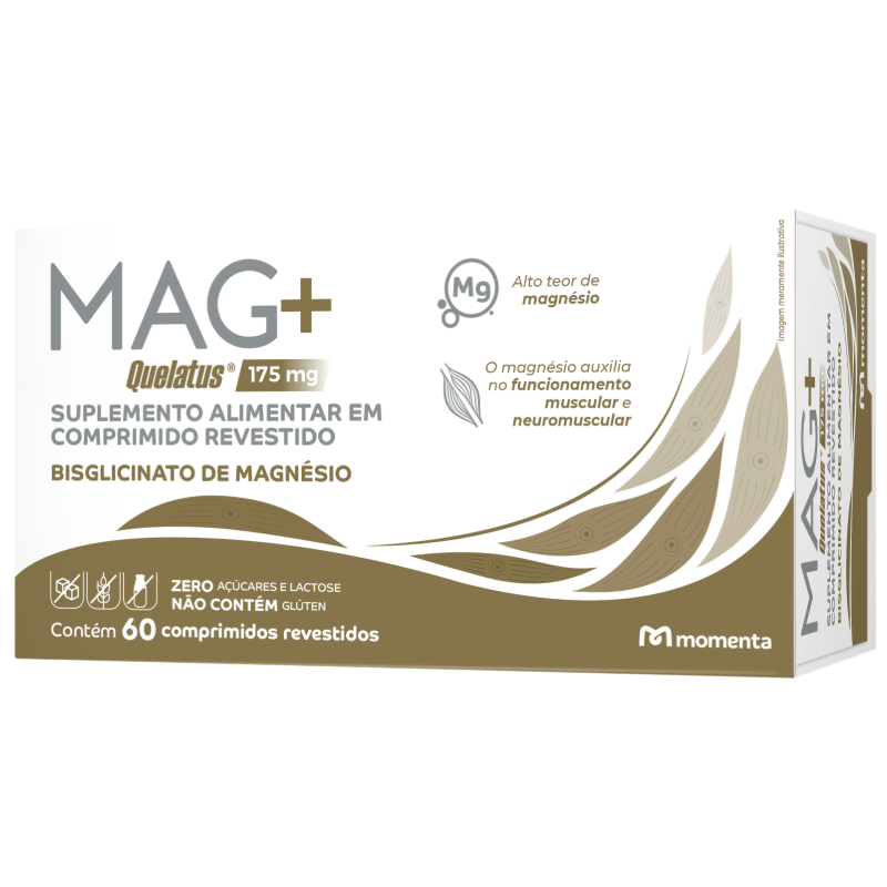 Suplemento Alimentar Mag+ Quelatus 175mg 60 Comprimidos