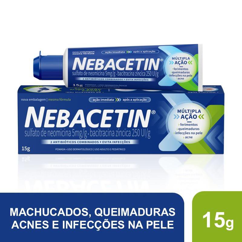 Nebacetin Pomada 15g, Para que serve, Como Usar, Preço