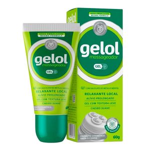 Gel Massageador Gelol Analgésico Uso Tópico 60g