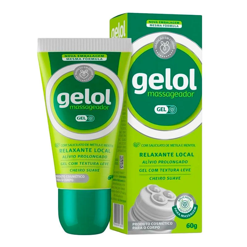 Gelol Gel Massageador Analgésico Tópico 60g