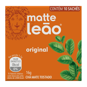 Chá Matte Leão Original 10 Sachês 16g Cada