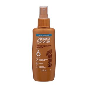 Bronzeador Fluido Cenoura & Bronze FPS6 Com Cor 110ml