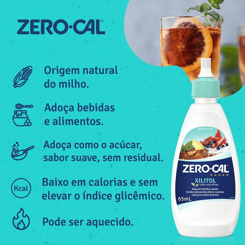 Adoçante Zero-Cal Xilitol com Sucralose