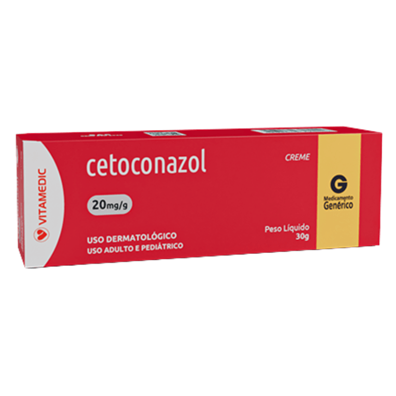Cetoconazol Creme Dermatológico Vitamedic 20mg/g 30g