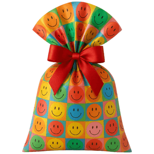 Saco para Presente Infantil Tamanho M Sortido 1 Unidade + Laço
