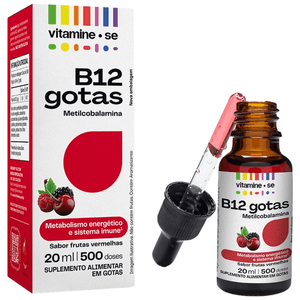 Suplemento Alimentar Vitamine-se B12 Gotas Sabor Frutas Vermelhas 20ml