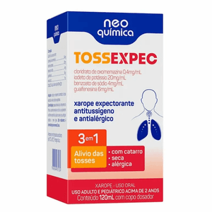 Tossexpec Xarope Neo Química 3 em 1 120ml + Copo Dosador