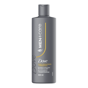 Shampoo e Condicionador Dove Men +Care 2 em 1 Força Resistente 400ml