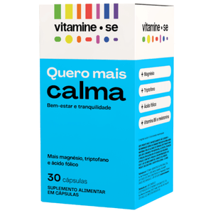 Suplemento Alimentar Vitamine-se Quero Mais Calma 30 Cápsulas