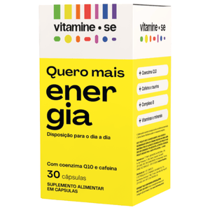 Suplemento Alimentar Vitamine-se Quero Mais Energia 30 Cápsulas