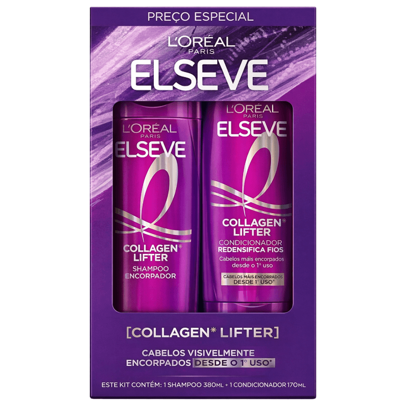 Elseve Collagen Lifter: Kit Completo Para Fortalecer os Fios