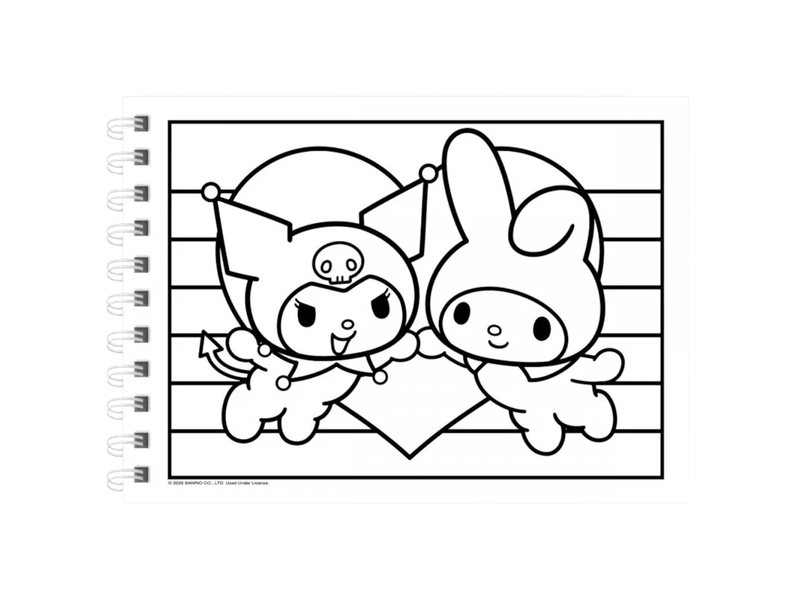 002-livro-para-colorir-my-melody-e-kuromi-coloring-time-1-unidade-farmacia-drogal