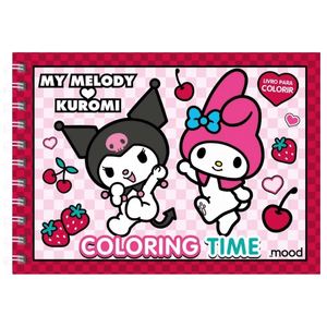 Livro Para Colorir My Melody E Kuromi Coloring Time 1 Unidade