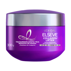 Máscara de Tratamento Capilar Elseve Collagen Lifter Efeito Teia Resgate de Massa 300g