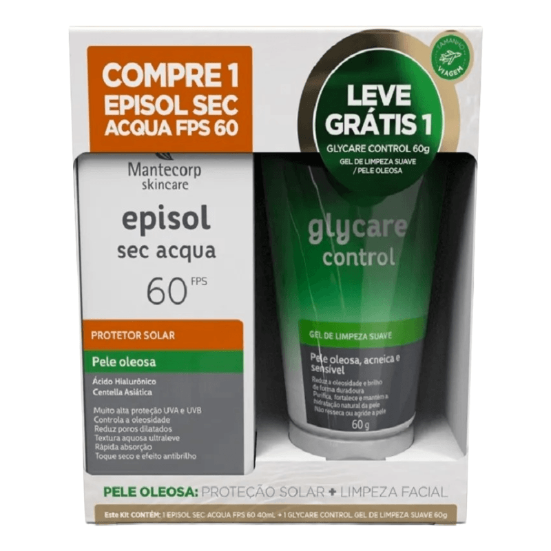 Kit Episol Sec Acqua FPS 60 + Glycare Control | Drogal