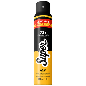 Desodorante Antitranspirante Aerossol Cimed Super Wood 250ml