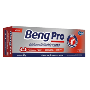 Beng Pro 11,6mg/g Gel Dermatológico 4 em 1 60g