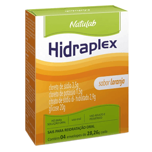 Hidraplex Pó Natulab Sabor Laranja 4 Envelopes de 27,9g
