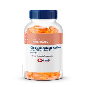 Óleo de Semente de Abóbora 990mg + Vitamina E 10mg 60 Cápsulas