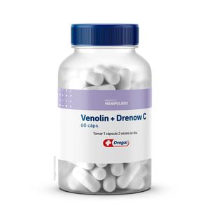 Venolin 75mg + Drenow C 500mg 60 Cápsulas