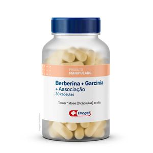 Berberina 300g + Garcinia 300mg + Associação 30 Cápsulas