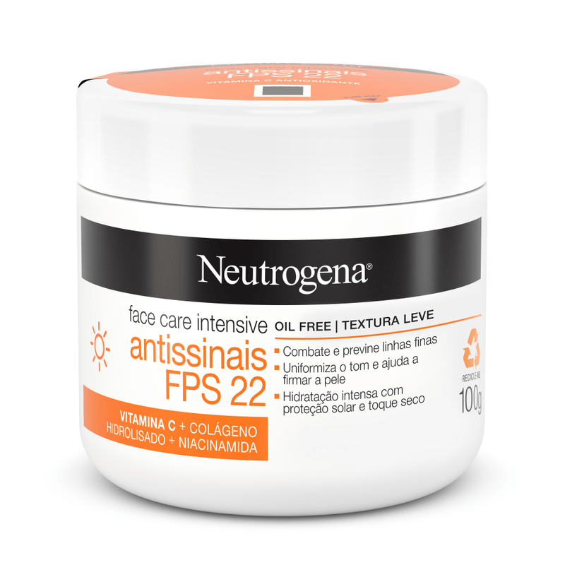 Hidratante Matte 3 em 1 Neutrogena Face Care Intensive 100g