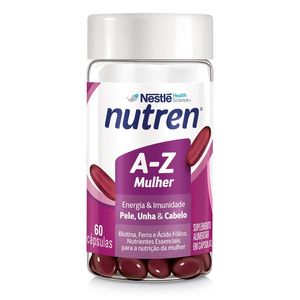 Suplemento Alimentar Nutren A-Z Mulher Pele, Unha & Cabelo 60 Cápsulas