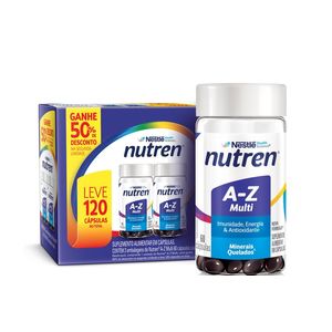 Kit Suplemento Alimentar Nutren A-Z Multivitamínico 120 Cápsulas