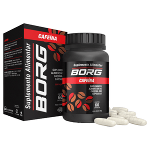 Suplemento Alimentar Borg Cafeína 60 Cápsulas