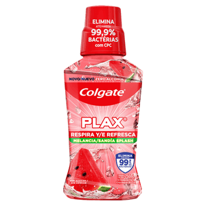 Enxaguante Bucal Colgate Plax Respira e Refresca Sabor Melancia 250ml