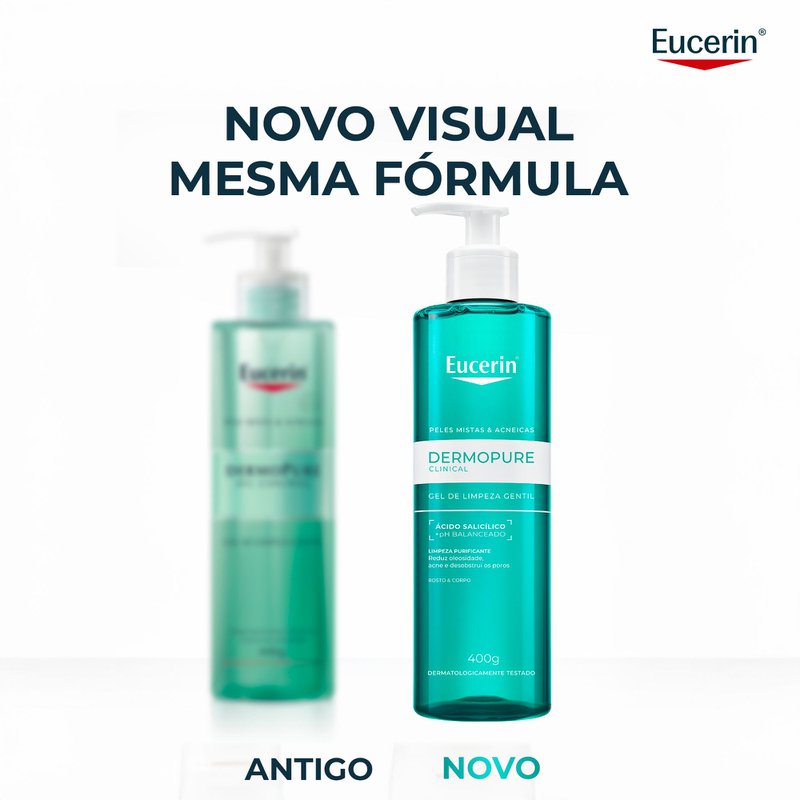 Gel de Limpeza Gentil Eucerin Dermo Pure Oil Control 400g