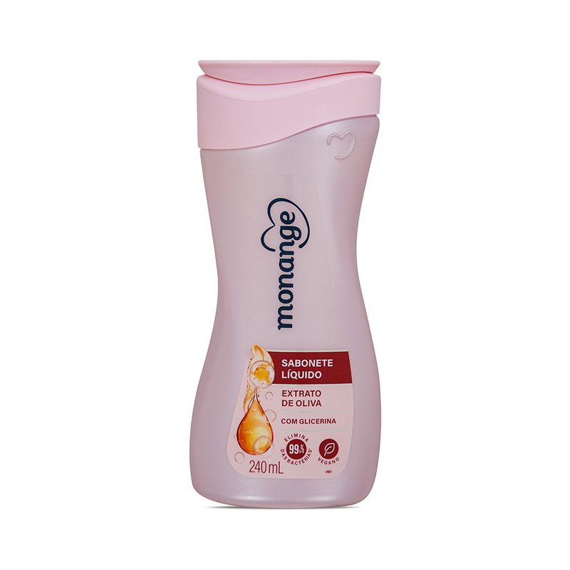Sabonete Líquido Monange Detox Capim-Limão 240ml