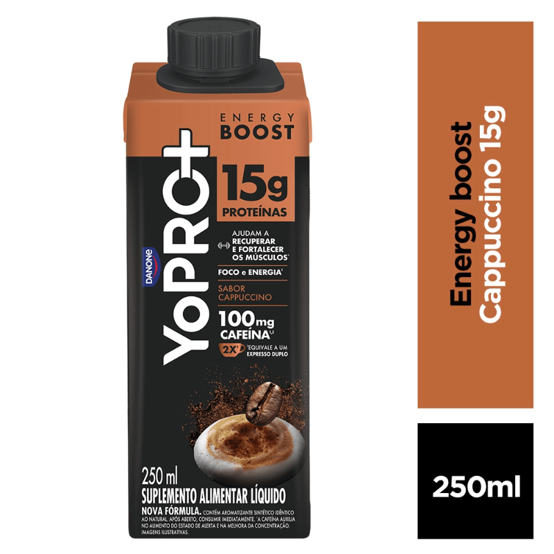 YoPRO Energy Boost Sabor Cappuccino 250ml | Drogal