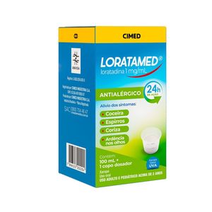 Antialérgico Loratamed 1mg/ml Xarope Sabor Uva 100ml