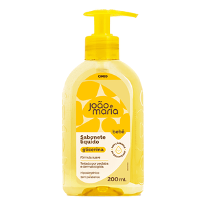 Sabonete Líquido Glicerina João e Maria Bebê 400ml