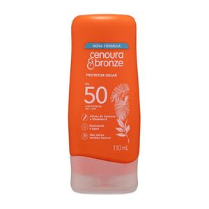 Protetor Solar Cenoura e Bronze FPS50 110ml