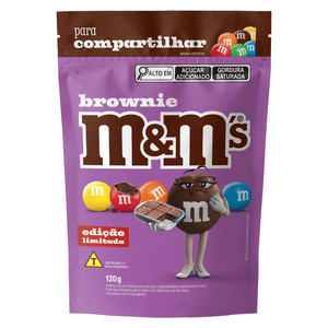 Confeito M&M's Chocolate e Brownie 120g