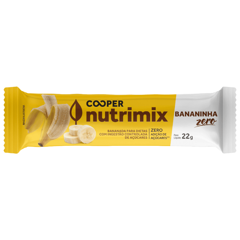 Barra de Bananinha Zero Açúcares Cooper Nutrimix 22g| Drogal