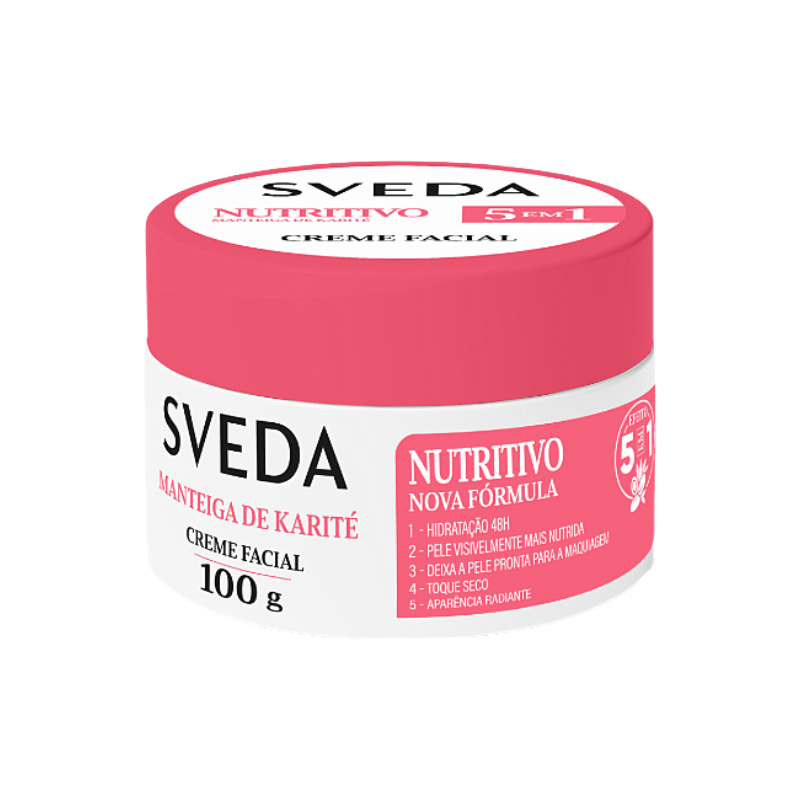Creme Facial Sveda Care Rosa Mosqueta 100g Hidratante