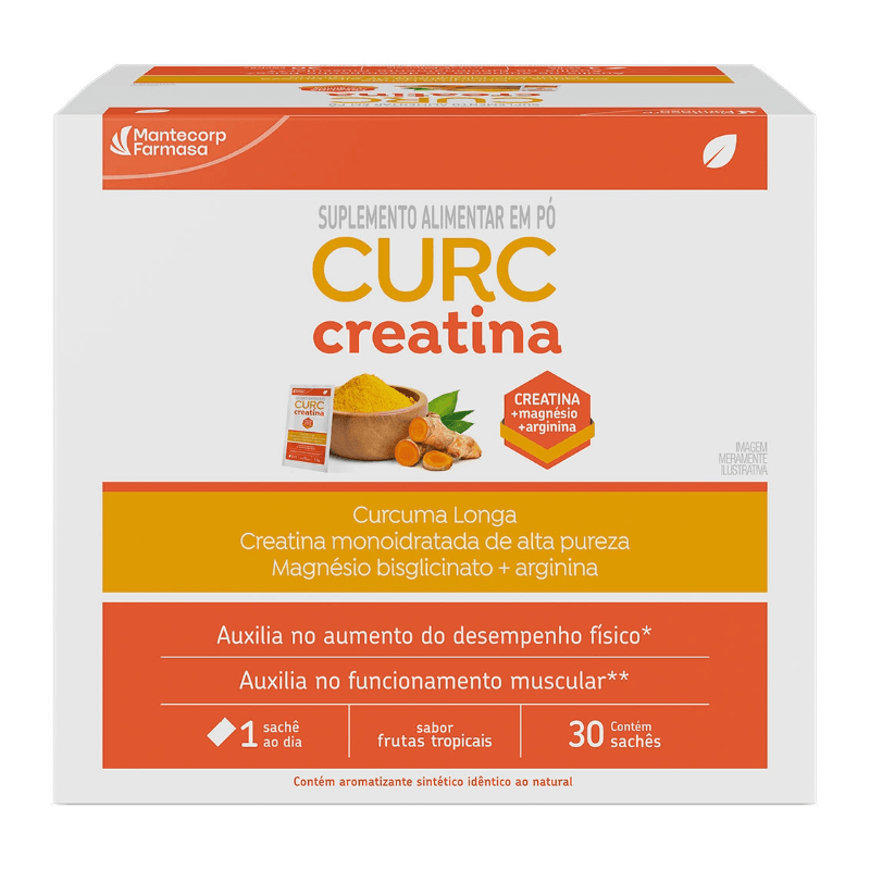 Suplemento Alimentar em Pó Curc Creatina 30 Sachês | Drogal