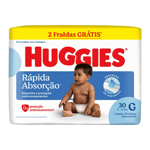 Fralda Huggies Tripla Proteção Disney G 30 Unidades