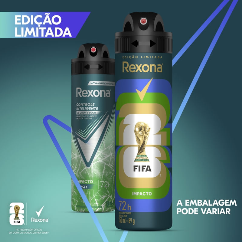 Desodorante Rexona Impacto 72h 150ml | Farmácia Drogal
